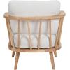 imageCreative CoOp Rubberwood Chair with Removable Cushions Natural and Beige