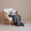 imageCreative CoOp Rubberwood Chair with Removable Cushions Natural and Beige