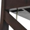 imageCreative CoOp Rustic Mango Wood Keyboard Shelf and XFrame Side Detail Barn Door Desk Barndoor GreyBarndoor Grey