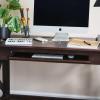 imageCreative CoOp Rustic Mango Wood Keyboard Shelf and XFrame Side Detail Barn Door Desk Barndoor GreyBarndoor Grey