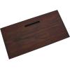 imageCreative CoOp Rustic Mango Wood Keyboard Shelf and XFrame Side Detail Barn Door Desk Barndoor GreyDark Chestnut