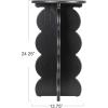 imageCreative CoOp Scalloped Edge Accent Table in Matte Black FinishBlack