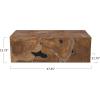 imageCreative CoOp Teakwood Root Square End Table NaturalCoffee Table