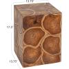 imageCreative CoOp Teakwood Root Square End Table NaturalEnd Table