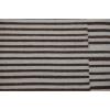 imageCreative CoOp Wood and Wool Kilim Upholstered Coffee Ottoman Table Striped Cream ampamp Brown