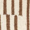 imageCreative CoOp Wood and Wool Kilim Upholstered Coffee Ottoman Table Striped Cream ampamp Brown