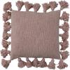 imageCreative CoOp Boho Cotton Slub Throw Pillow Cover with Tassels Blush Pink