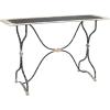 imageCreative CoOp Distressed Black ampamp White Metal Table