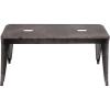 imageCreative CoOp Grey ampamp Brown Galvanized Metal Bench