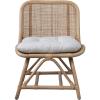 imageCreative CoOp HandWoven Rattan Chair with Cushion Stool 24quot L x 30quot W x 31quot H Natural