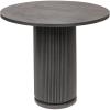 imageCreative CoOp Mango Wood Black Ribbed Base Stained Finish Dining Table 35quot L x 35quot W x 30quot HBlack