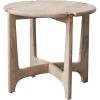 imageCreative CoOp Mango Wood Table with Interlocking Base and Bleached Finish Natural