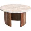 imageCreative CoOp Marble and Acacia Wood Coffee Table Brown