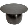 imageCreative CoOp Modern Mango Wood Round Accent Table Dark Walnut FinishBlack