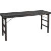 imageCreative CoOp Reclaimed Wood Folding Distressed Blackwashed Finish Console Table 66quot L x 24quot W x 33quot H Black