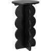 imageCreative CoOp Scalloped Edge Accent Table in Matte Black FinishBlack
