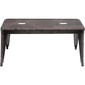 imageCreative CoOp Grey ampamp Brown Galvanized Metal Bench