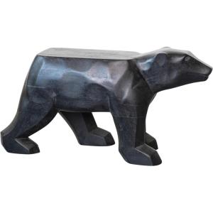 imageCreative CoOp HandCarved Reclaimed Wood Bear Shaped Table Black