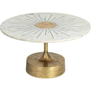 imageCreative CoOp Luxe Aluminum and Marble CoffeeTable Gold