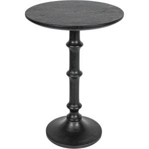 imageCreative CoOp Modern Sculptural Wood End Table Matte Black