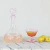 imageCreative CoOp 15 Quart Glass Decanter with Pink Heart Shaped Stopper Clear