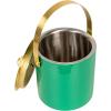 imageCreative CoOp 15Quart Enameled Stainless Steel Ice Bucket with Lid Turquoise 6quot round Green