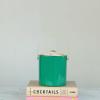 imageCreative CoOp 15Quart Enameled Stainless Steel Ice Bucket with Lid Turquoise 6quot round Green