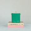 imageCreative CoOp 15Quart Enameled Stainless Steel Ice Bucket with Lid Turquoise 6quot round Green