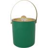 imageCreative CoOp 15Quart Enameled Stainless Steel Ice Bucket with Lid Turquoise 6quot round Green