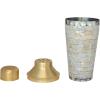 imageCreative CoOp 24 oz Stainless Steel and Mother of Pearl Cocktail Shaker Natural Large WhiteGold