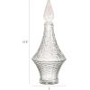imageCreative CoOp 2Quart Embossed Glass Decanter with Glass Stopper Clear