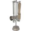 imageCreative CoOp 5Piece Stainless Steel and Mango Wood Bar Tools with Stand Nickel Finish and Natural