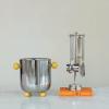 imageCreative CoOp 5Piece Stainless Steel and Mango Wood Bar Tools with Stand Nickel Finish and Natural