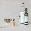 imageCreative CoOp 6Ounce Stemmed Martini Glass with Olive Inside Green and Red