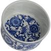imageCreative CoOp Blue Large Stoneware Pet Bowl with Design White 8 Cup334 Cup