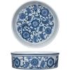 imageCreative CoOp Blue Large Stoneware Pet Bowl with Design White 8 Cup8 Cup