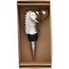 imageCreative CoOp Cast Aluminum Dog Head Bottle Stopper in Kraft Box Nickel Finish