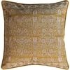 imageCreative CoOp Cotton Velvet Pattern and Piping Pillow Chartreuse Square Multi