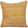 imageCreative CoOp Cotton Velvet Pattern and Piping Pillow Chartreuse Square Multi