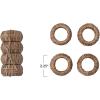 imageCreative CoOp Handwoven Rattan Napkin Rings Set of 4 Natural