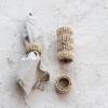 imageCreative CoOp Mango Wood Bead Napkin Rings Natural Set of 4