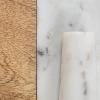 imageCreative CoOp Mango Wood and Marble Cheese and Cutting Board with Inlaid Marble Pestle Natural and White