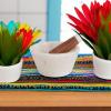 imageCreative CoOp Marble and Acacia Wood Mortar and Pestle Set of 2