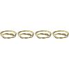 imageCreative CoOp Metal Twisted Napkin Rings Gold Finish Set of 4