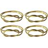 imageCreative CoOp Metal Twisted Napkin Rings Gold Finish Set of 4