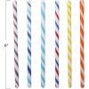imageCreative CoOp Multicolor 6Piece Glass Cocktail Stir Stick Set with Stripes 6quot L