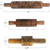 imageCreative CoOp Natural Various HandCarved Mango Wood Rolling Pins Set of 3 Medium