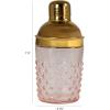 imageCreative CoOp Pink and Gold Glass and Stainless Steel Cocktail Shaker 75 H