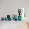 imageCreative CoOp Round Glass Stemmed Drinking Glass Multicolor Set of 4