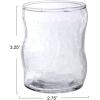 imageCreative CoOp Round Reclaimed Glass Organic Shaped Drinking Glass Clear Set of 12